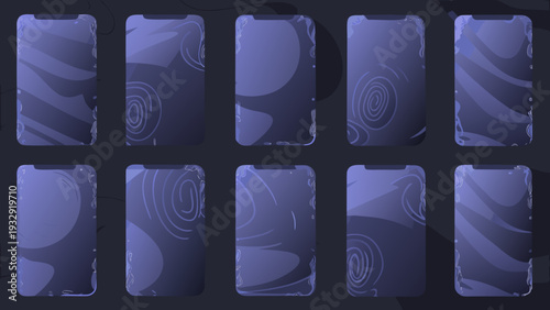 Blue glass elements in modern 3d design for creative projects and digital backgrounds