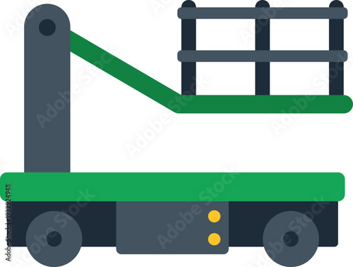 Aerial work platform providing elevated access for industrial tasks