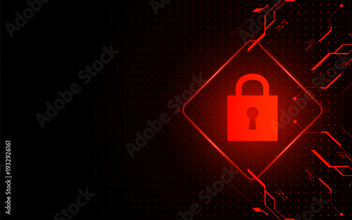 Cyber security technology concept , Shield With Keyhole icon , personal data , vector illustration.	