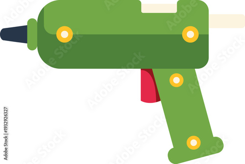 Hot glue gun icon for diy projects and creative crafting