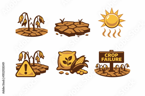 Drought and Crop Failure A Visual Representation of Environmental Challenges.