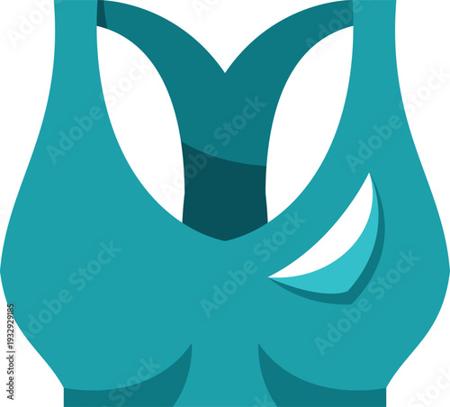 Blue women's sports bra providing support for active lifestyles