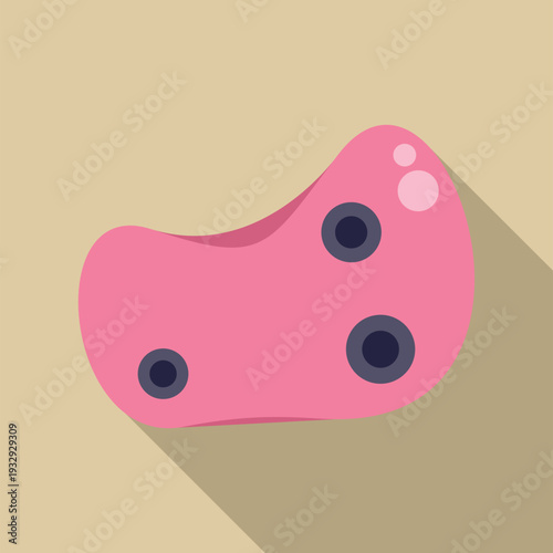 Mitochondrion organelle with nucleus like structures, displaying its internal parts