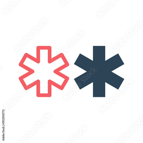 SOS help icons set vector design template.