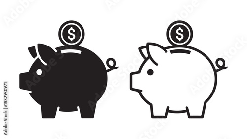 piggy bank with money