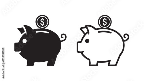 piggy bank with money
