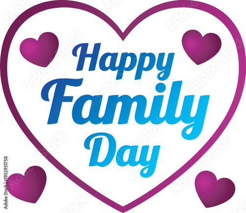 Happy family day celebration with heartfelt love and gratitude on fathers day