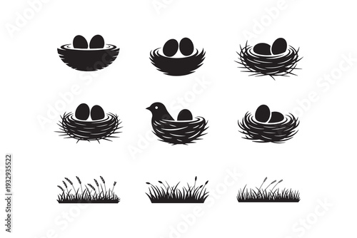 bird  home silhouette hatching grunge bird monochrome