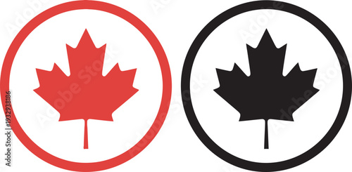 Flag day canada national symbol maple leaf red black