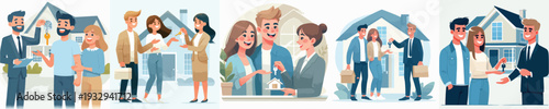 Vector of Buying First Home