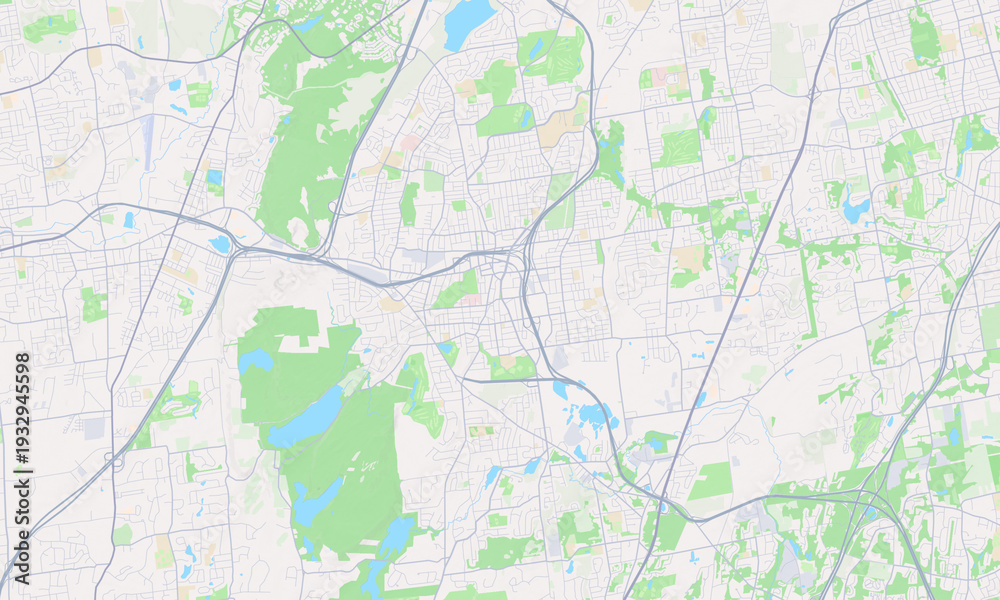 Fototapeta premium New Britain Connecticut map