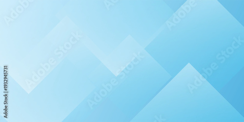 Abstract background with light blue layered geometric squares and crystal transparency.