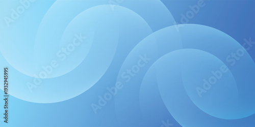Abstract background with soft sky blue and cyan overlapping circular waves eps10