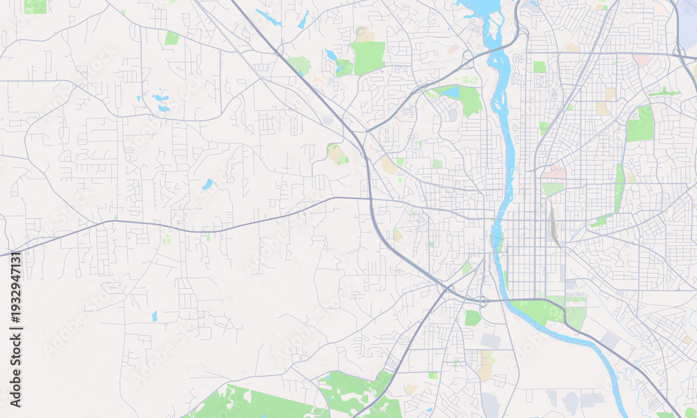 Naklejka premium Phenix City Alabama map