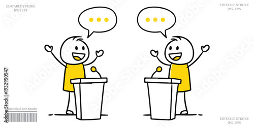 Public Speaking Debate Presentation Communication Concept