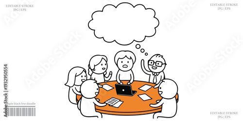 Business Meeting Brainstorming Discussion Teamwork Concept