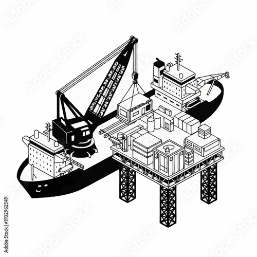 Offshore Oil Rig Construction and Supply Vessel Operation.