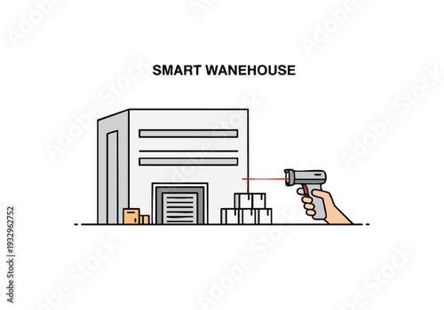 Automated Warehouse Operations with Barcode Scanning Technology for Efficient Inventory Management and Logistics