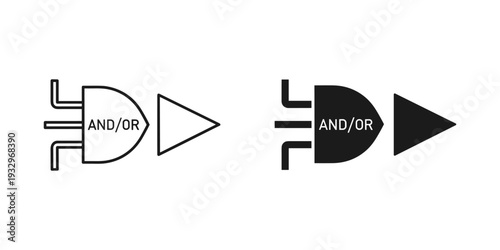 Comparison of and/or logic gates with their corresponding output functions in signal processing