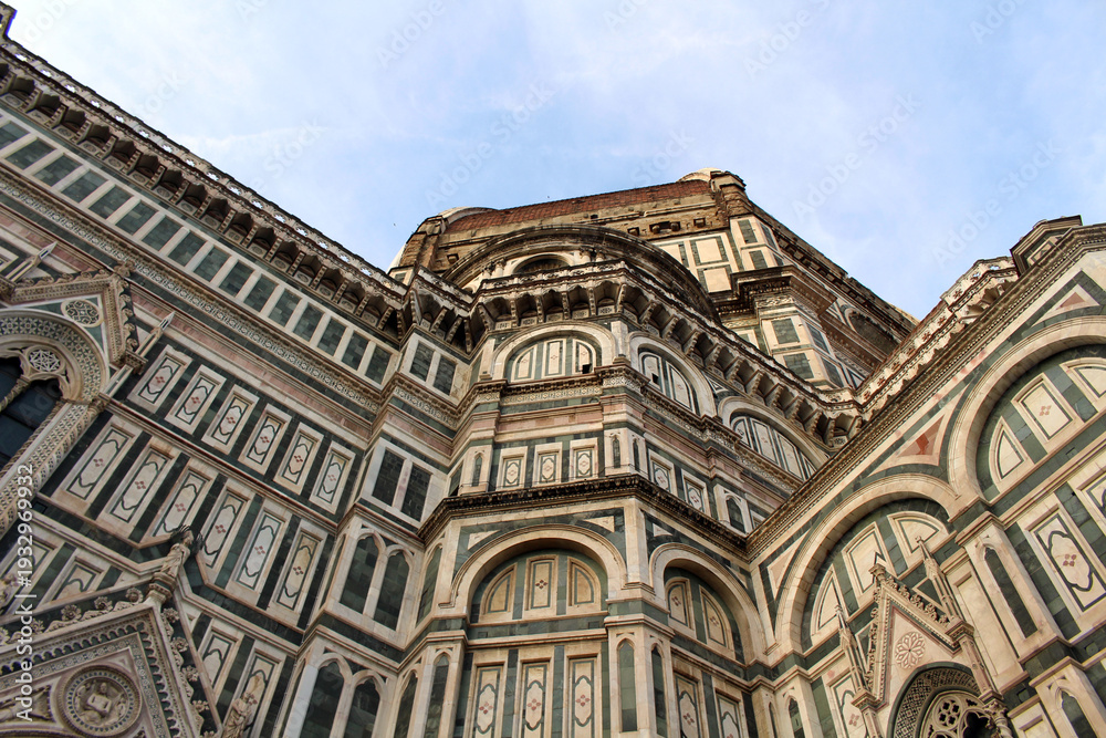 Fototapeta premium Closeup of Cathedral of Florence August 2024 Cattedrale di Santa Maria del Fiore