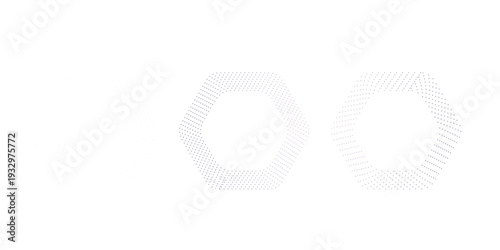 Sound equalizer icons with hexagon and dots, gradient neon circular sound wave frames, abstract radial music icons elegant