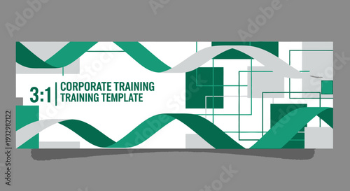 Corporate Training Template with 3 -1 Aspect Ratio for Business Presentations.
