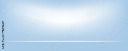 Blue studio room. Limbo light background. Abstract 3d backdrop for product presentation. modern