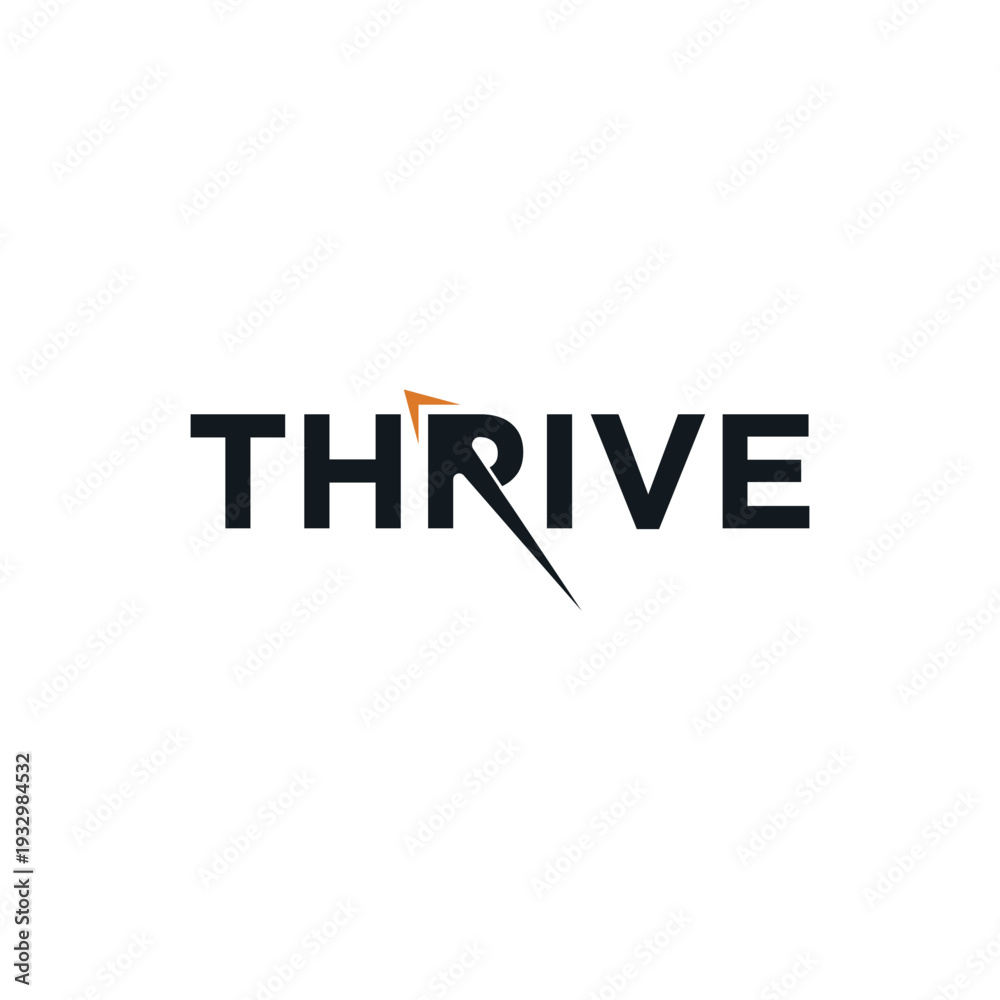 Obraz premium Minimalist thrive logo design inspiration