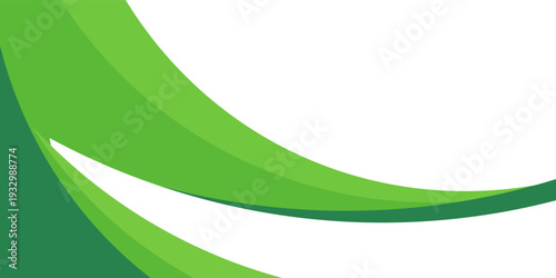 Green creative wave business banner background. abstract green background eps 10