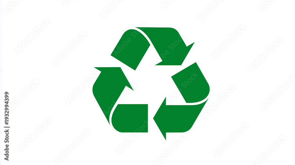 Obraz premium Ícone de reciclagem destacando conceito ambiental, preservação do planeta e práticas sustentáveis