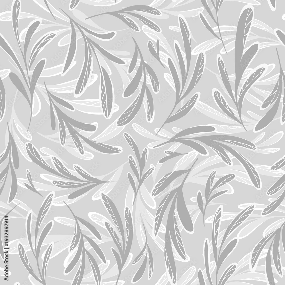 Fototapeta premium seamless background with leaves