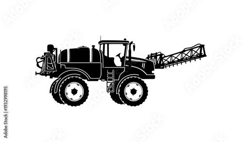 Tractor with Farming Equipment