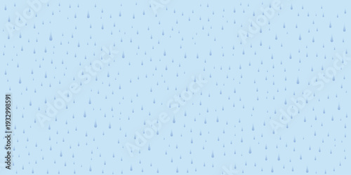 Raindrop background. Simple flat design rainy day