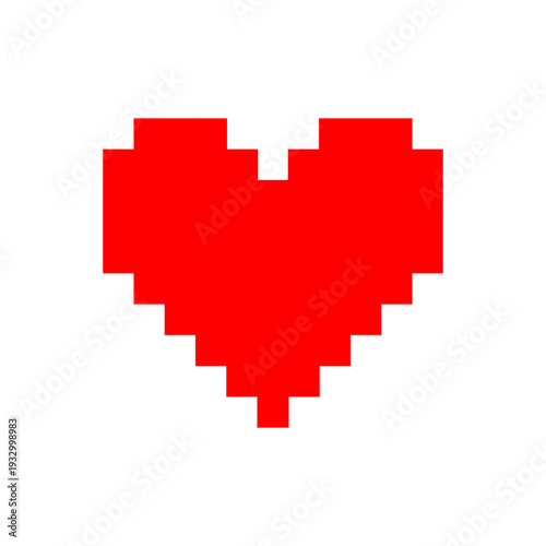 pixel heart vector