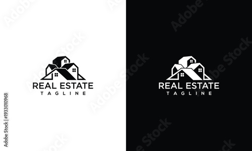 Real Estate Logo Design Modern House Property Vector Symbol for Agencies  Developers.