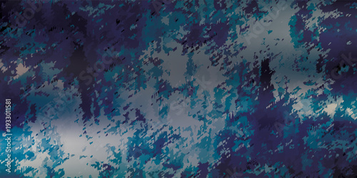 Abstract textured background with deep blue and teal brush strokes.