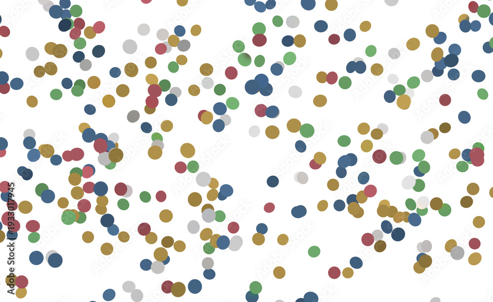 Obraz premium Scattered colorful dots against a white background, creating an abstract and dynamic pattern. Perfe