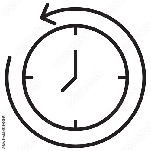 History Outline Icon