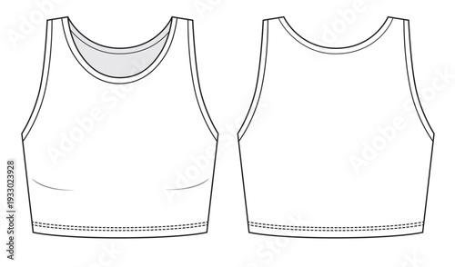 Womans and girls crop tank top