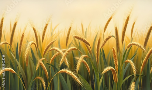 wheat, ears, grain, cereal, harvest, agriculture, farming, field, rural, countryside, nature, crop, plant, golden, yellow, brown, oil, painting, artwork, art, canvas, texture, brushstroke, fineart, cl