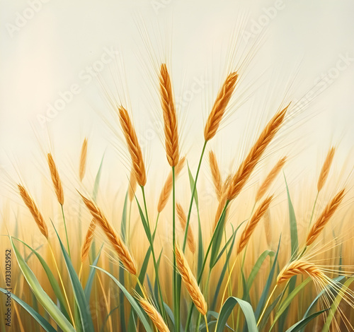 wheat, ears, grain, cereal, harvest, agriculture, farm, farming, field, rural, countryside, nature, crop, plant, golden, yellow, oil, painting, artwork, art, canvas, texture, brushstroke, fineart, cla