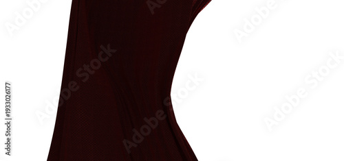 Close up of maroon fabric w...