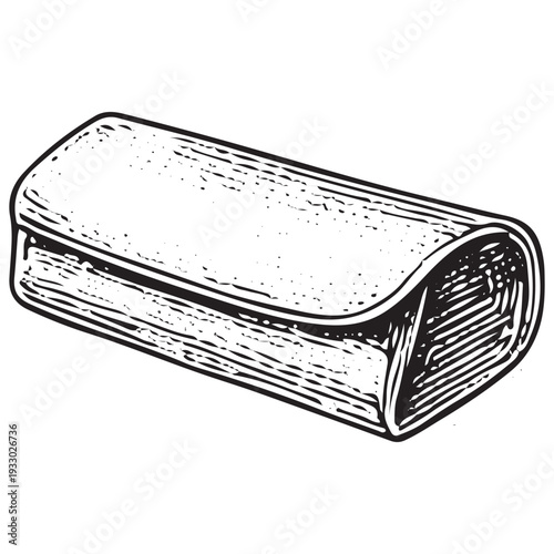 Elegant Eyeglasses Case Fashion Accessory Vintage Hand Drawn Illustration