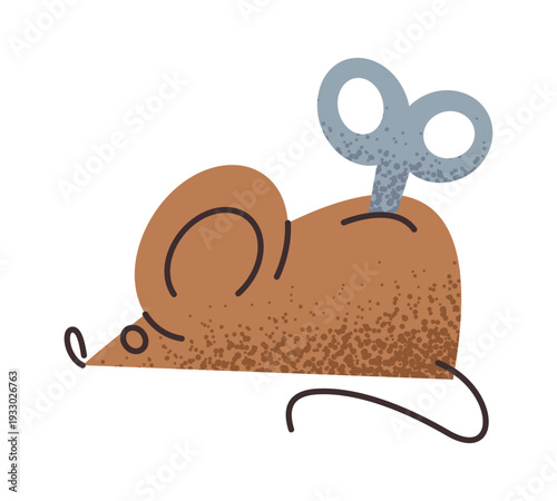 Wind-up mouse toy fools pranks