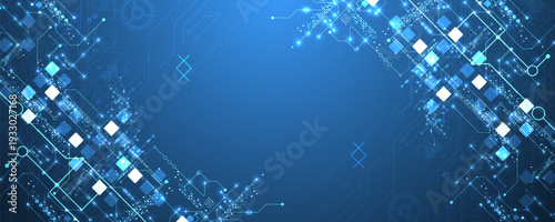 Abstract background on technological and scientific topics. Vector format.