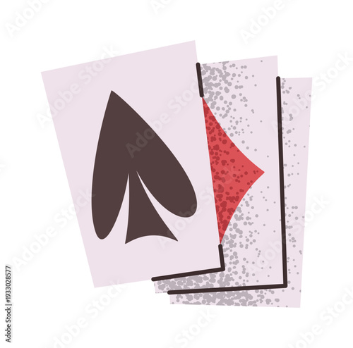 Trick aces cards sticker design