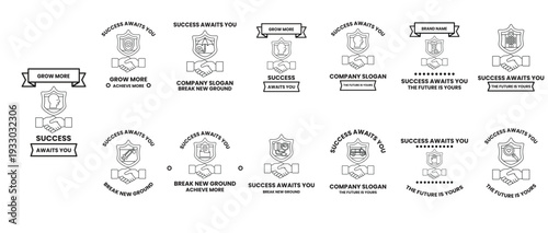 A series of symbols and words are displayed in a grid