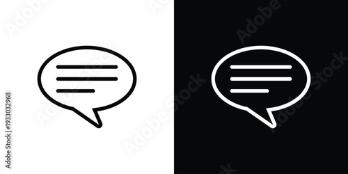 Bold solid vector icon of single speech bubbles. Perfect for representing active chat, community discussion, customer service, or social media messaging in a high-contrast style.