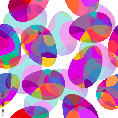 Seamless Easter egg background. hand drawn. Not AI, Vector illustration