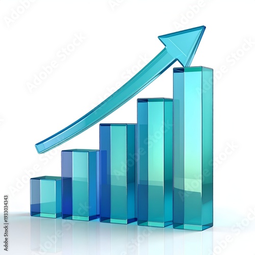 Rising Bar Graph with Arrow - Business Growth and Success. Free Download Rising Bar Graph with Arrow - Business Growth and Success. - GFXLoad